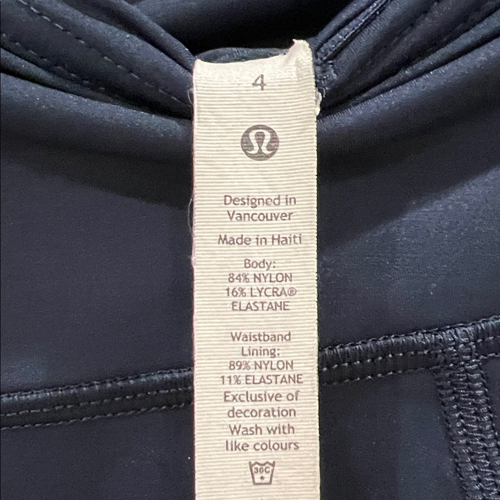 Lululemon Fast and Free High-Rise Crop II 23" *Non-Reflective size 4 - Picture 2 of 4